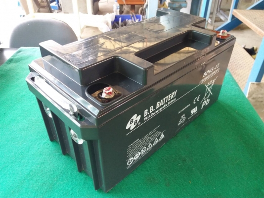 แบตเตอรี่แห้งมือสอง ยี่ห้อ B.B.Battery ขนาด 65A 12V