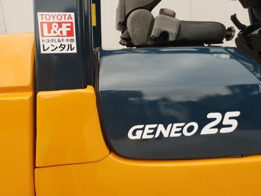 ขายรถโฟล์คลิฟท์ Toyota 7FD25 นำเข้าจากญี่ปุ่น เครื่องสมบูรณ์ พร้อมใช้งาน