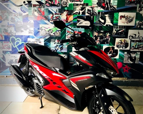 aerox 2018 สีดำแดง สีขายดี เครื่องเดิมดี สีสวย 51900