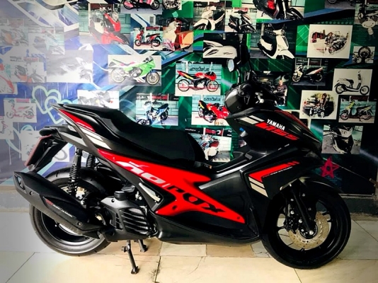 aerox 2018 สีดำแดง สีขายดี เครื่องเดิมดี สีสวย 51900
