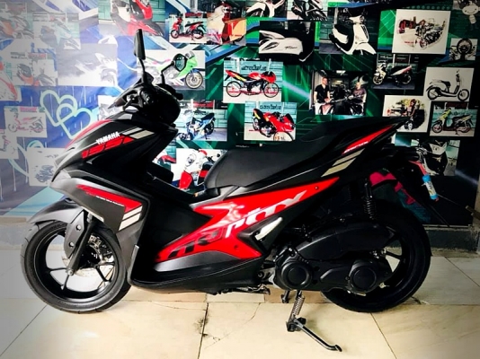 aerox 2018 สีดำแดง สีขายดี เครื่องเดิมดี สีสวย 51900