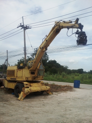 ขายแบคโฮล้อยางติดคีบหมุนรอบ