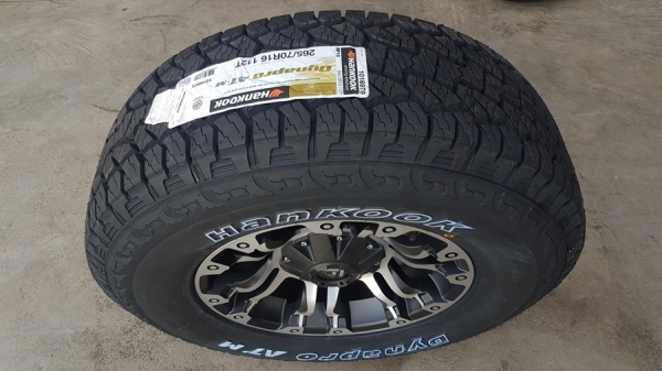 ล้อใหม่FUELขอบ16 ยางใหม่265/70/16  HANKOOK