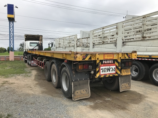 ขาย หัวลาก ISUZU 360 แรงม้า ปี 57 หางพื้นเรียบสามเพลาพนัส ปี 56 พร้อมแยกขายหัวหาง ราคาคุยกัน รถสวยพร