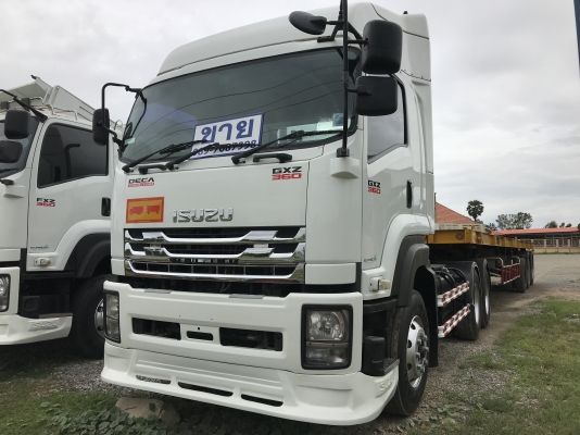 ขาย หัวลาก ISUZU 360 แรงม้า ปี 57 หางพื้นเรียบสามเพลาพนัส ปี 56 พร้อมแยกขายหัวหาง ราคาคุยกัน รถสวยพร