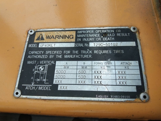 ขายรถโฟล์คลิฟ มือ2