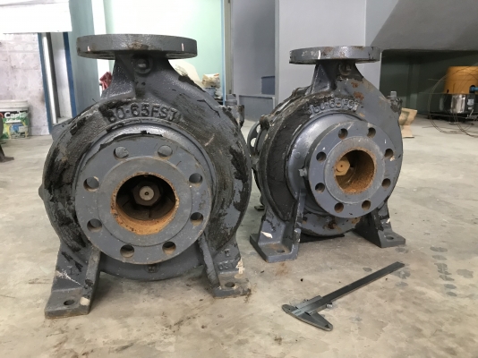 ขายหัวปั๊มน้ำหอยโข่ง Ebara 80x65FSJ ใบพัดทองเหลือง ขนาดเข้า 3นิ้ว ออก 2.5นิ้ว สภาพสวย(มีเลอะตามรูป) หมุนนิ่ม พร้อมใช้งาน มี 2ตัวครับ