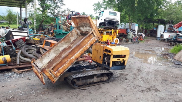 ขาย รถบรรทุกตะขาบ นั่งขับ CHIKUSUI ยกดั๊มได้ ดั๊มเปอร์ เครื่องดีเซล เก่าญี่ปุ่น พร้อมใช้