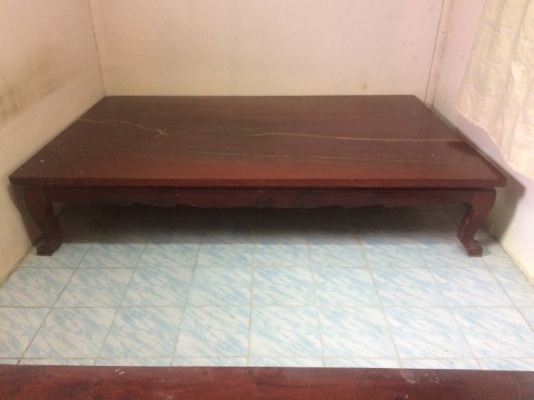 ลดๆๆ38000 ตั่งไม้มะค่า ขนาดใหญ่ไม้แผ่นดียว ขนาด 242x155 cm