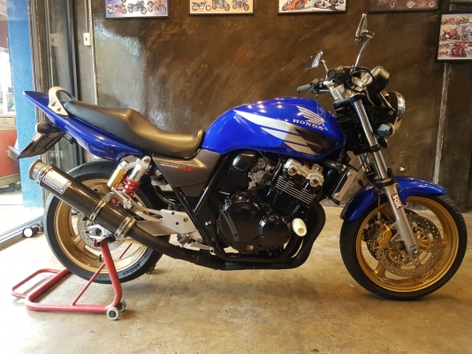 ขาย HONDA CB400 TECH3 ปี2006 เดิมๆ สีสวย เครื่องดี แต่งนิดหน่อย ท่อแต่ง กันล้ม แฮนด์บาร์ ทะเบียนพร้อ