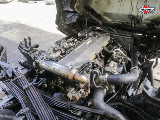 หัวเก๋ง ISUZU NPR การ์ตูน เครื่องยนต์ 4HE1 Turbo intercooler 150PS พร้อมเกียร์ Rocky 6เกียร์เดินหน้า สีน้ำเงิน