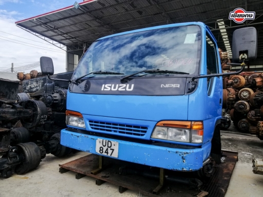 หัวเก๋ง ISUZU NPR การ์ตูน เครื่องยนต์ 4HE1 Turbo intercooler 150PS พร้อมเกียร์ Rocky 6เกียร์เดินหน้า สีน้ำเงิน