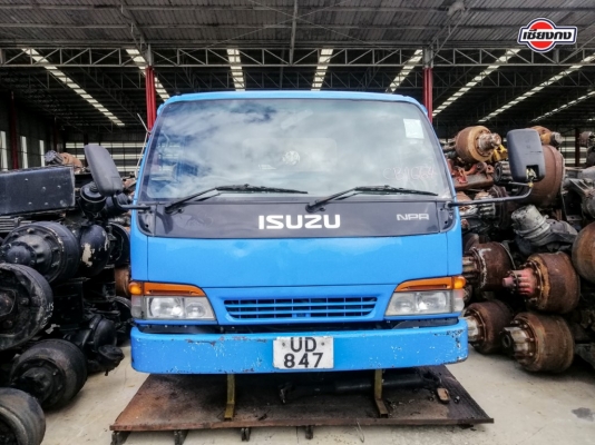 หัวเก๋ง ISUZU NPR การ์ตูน เครื่องยนต์ 4HE1 Turbo intercooler 150PS พร้อมเกียร์ Rocky 6เกียร์เดินหน้า สีน้ำเงิน