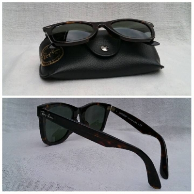 แว่นตา 'เรย์ - แบน แสนสะท้าน' อิตาลี ตัวแท้ !  โมเดล 'เวย์ฟาเรอร์'  ราคานักศึกษา  !  สภาพใช้งาน / กรอบคลาสสิค - ลายกระ !  เลนส์กระจกคริสตัลออริจินัล 'RB'  ขนาดมาตรฐาน - ใหญ่ 146 mm  Authenti