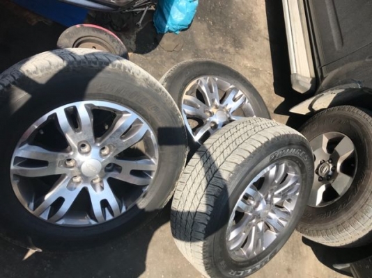ล้อแม็กขอบ18 Ford Everest Titanium พร้อมยาง Bridgestone ปี17