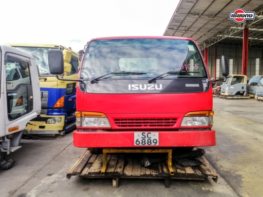 หัวเก๋ง ISUZU NPR การ์ตูน เครื่องยนต์ 4HE1 Turbo intercooler 150PS พร้อมเกียร์ Rocky 6เกียร์เดินหน้า สีแดง