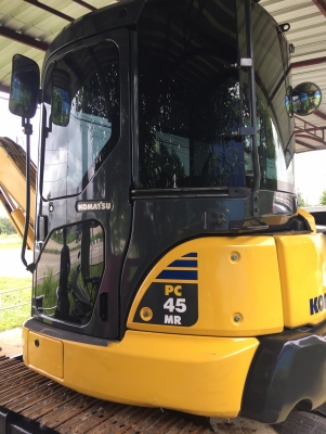 รถแบคโฮ Pc45mr-3 Komatsu รถห้าง รุ่นปัจจุบันยกหัวได้ มี GPS แสดงการทำงานรถ