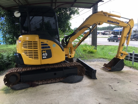 รถแบคโฮ Pc45mr-3 Komatsu รถห้าง รุ่นปัจจุบันยกหัวได้ มี GPS แสดงการทำงานรถ