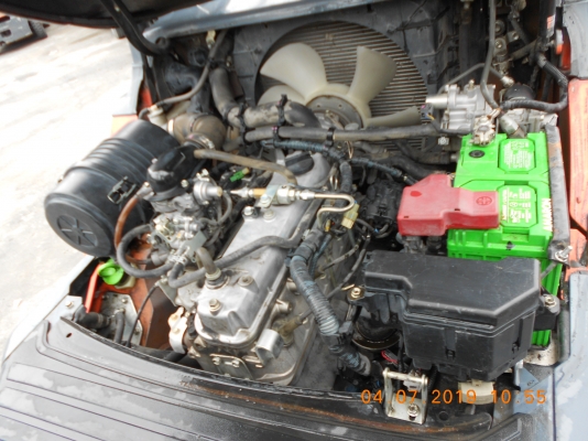 ขายรถฟอร์คลิฟท์มือสองราคาถูกจ้า TOYOTA 8FG25 เบนซิน/แก๊ส 2.5ตัน เสาV50