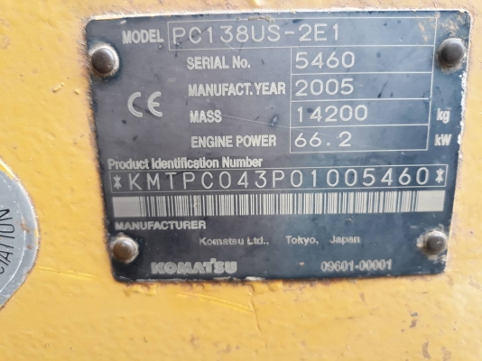 ขาย 695,000 KOMATSU pc 138 US-2E1ไฟฟ้าครบ  โซ่เพิ่งเปลี่ยนไม่นาน เอวแน่น ช่วงล่างเต็ม เครื่องปั้มดี มีลายหัวเจาะติดตัวรถมาจากนอก เอกสารใบชื้อขาย พร้อมใช้งาน รถทำงานทุกวัน รถอยู่ กทม. 090-772-3710 090-772-3708