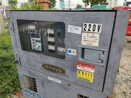DCA45ESI - ปั่นไฟ Denyo มือสอง ขนาด 37/45kva. เครื่อง Isuzu จากญี่ปุ่น