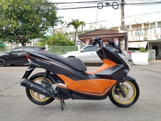 Pcx 150i 2017 เตาแกส สีดำส้ม เล่มชุดโอนครบ