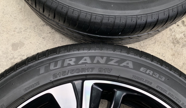 ล้อแม็ก Honda Civic 1.5 Turbo RS ขอบ 17 พร้อมยาง 215-50-17 Bridgestone ปี 16 ล้อแม็ก Honda Civic 1.5 Turbo RS ขอบ 17 พร้อมยาง 215-50-17 Bridgestone ปี 16