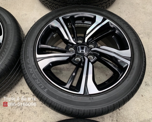 ล้อแม็ก Honda Civic 1.5 Turbo RS ขอบ 17 พร้อมยาง 215-50-17 Bridgestone ปี 16 ล้อแม็ก Honda Civic 1.5 Turbo RS ขอบ 17 พร้อมยาง 215-50-17 Bridgestone ปี 16