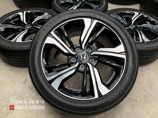 ล้อแม็ก Honda Civic 1.5 Turbo RS ขอบ 17 พร้อมยาง 215-50-17 Bridgestone ปี 16 ล้อแม็ก Honda Civic 1.5 Turbo RS ขอบ 17 พร้อมยาง 215-50-17 Bridgestone ปี 16