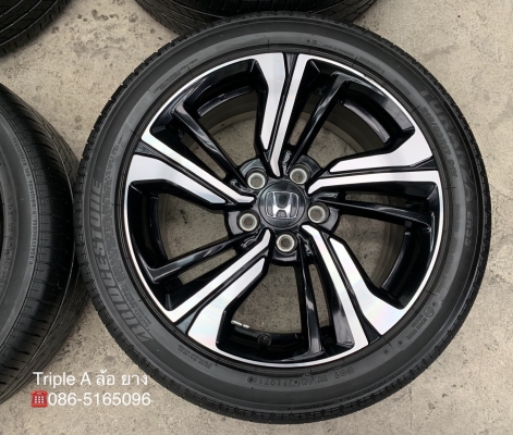 ล้อแม็ก Honda Civic 1.5 Turbo RS ขอบ 17 พร้อมยาง 215-50-17 Bridgestone ปี 16 ล้อแม็ก Honda Civic 1.5 Turbo RS ขอบ 17 พร้อมยาง 215-50-17 Bridgestone ปี 16