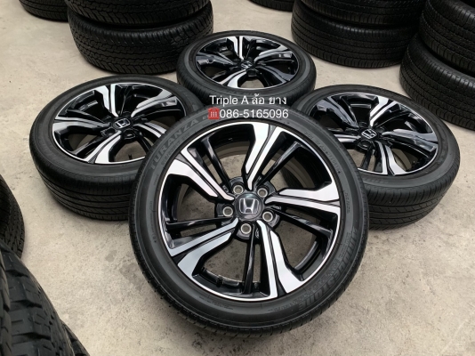 ล้อแม็ก Honda Civic 1.5 Turbo RS ขอบ 17 พร้อมยาง 215-50-17 Bridgestone ปี 16