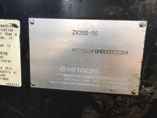 ขาย 1,250,000 HITACHI zx 200 G 5 ไฟฟ้าครบ เครื่องดี ปั้มแรง เอวแน่น ช่วงล่างดี เอกสารแจ้งจำหน่าย รถพร้อมใช้งาน รถอยู่ นครสวรรค์ 0967428942