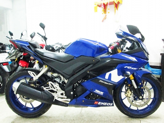 สด ผ่อน ขาย Yamaha R15 ปี 2019 ตัวใหม่ล่าสุด ลายพิเศษ Movistar ไมล์แท้ 6150 กม สภาพสวย