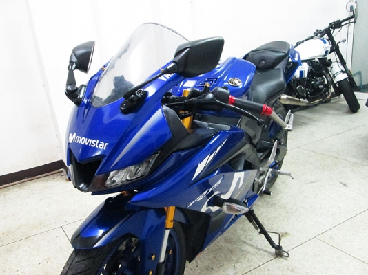สด ผ่อน ขาย Yamaha R15 ปี 2019 ตัวใหม่ล่าสุด ลายพิเศษ Movistar ไมล์แท้ 6150 กม สภาพสวย