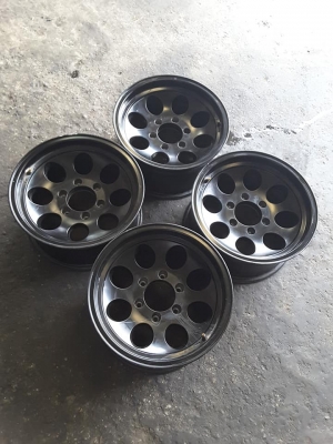 Max หยดนำ้ลาย Mickey 6รู139 ขอบ 16*8 et0 สวยๆ 1ชุด