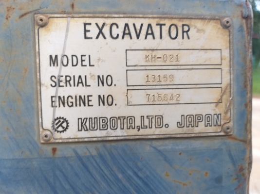 รถแม็คโครล้อยาง KUBOTA KH021 ราคา 180,000บาท รถแม็คโครล้อยาง KUBOTA KH021 ราคา 180,000บาท