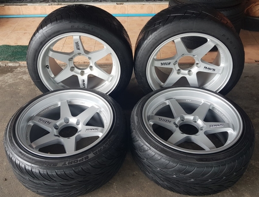 ล้อมือ2 TE37 ขอบ18 6รู139 พร้อมยาง 4 ล้อ