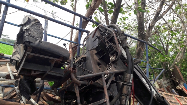 ขายเครนพับแขนยาว HIAB ติดรถบรรทุก 10 ล้อ 91ZW 4 ปลอก 5ตัน พร้อมมือจับ ของเก่าติดรถญี่ปุ่น 084-5424150