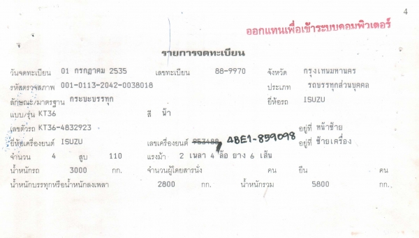 ขายรถบรรทุก 6 ล้อ อีซูซุ * ต่อรองราคาได้
