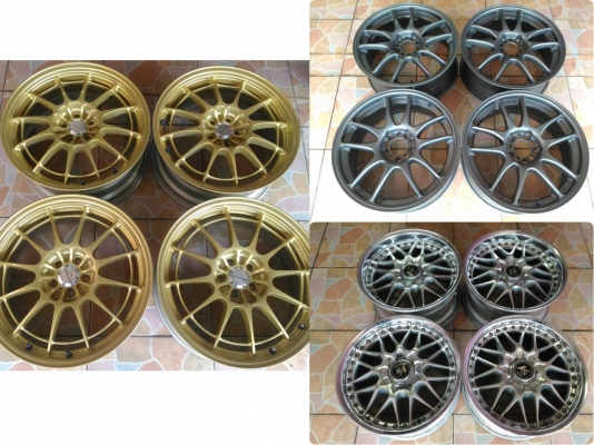 ขายเหมา ล้อแท้ญี่ปุ่น 3 ชุด 17" 18" ขายโล๊ะ ราคาขาดทุน 3 ชุด 35,000.- Net ราคายกกลับนะคะ