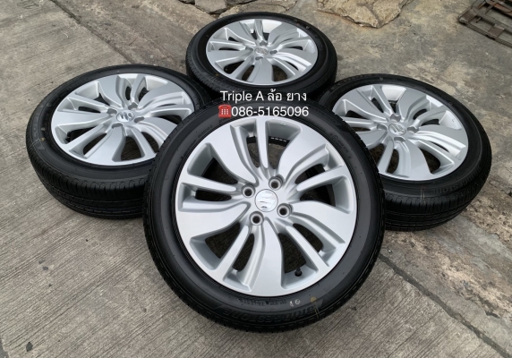 ล้อแม็กป้ายแดง Suzuki Swift ขอบ 16 พร้อมยางใหม่ป้ายแดง 185-55-16 Bridgestone ปี 19