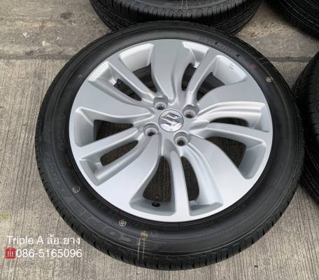 ล้อแม็กป้ายแดง Suzuki Swift ขอบ 16 พร้อมยางใหม่ป้ายแดง 185-55-16 Bridgestone ปี 19