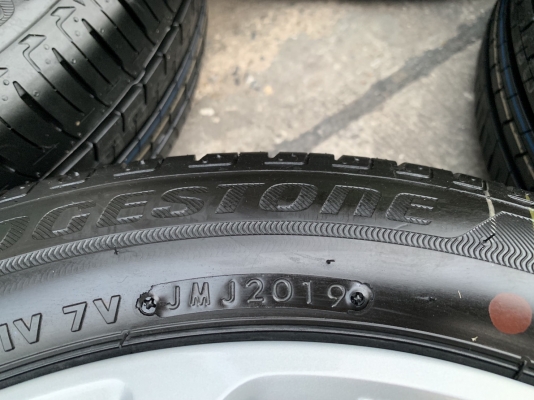 ล้อแม็กป้ายแดง Suzuki Swift ขอบ 16 พร้อมยางใหม่ป้ายแดง 185-55-16 Bridgestone ปี 19