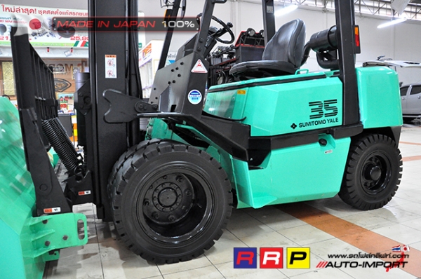 ขายรถโฟล์คลิฟท์มือสอง SUMITOMO รุ่น FD35PVIIIS6S-D4G-10208 นำเข้าจากประเทศญี่ปุ่น 100\% ไม่เคยใช้งานในไทย
