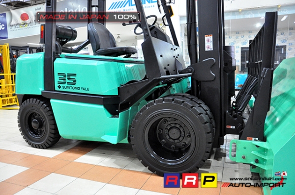 ขายรถโฟล์คลิฟท์มือสอง SUMITOMO รุ่น FD35PVIIIS6S-D4G-10208 นำเข้าจากประเทศญี่ปุ่น 100\% ไม่เคยใช้งานในไทย