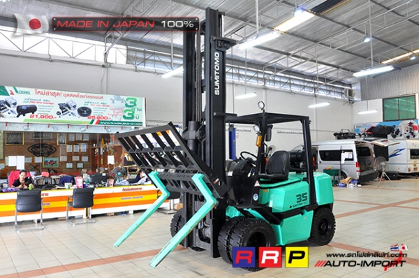 ขายรถโฟล์คลิฟท์มือสอง SUMITOMO รุ่น FD35PVIIIS6S-D4G-10208 นำเข้าจากประเทศญี่ปุ่น 100\% ไม่เคยใช้งานในไทย