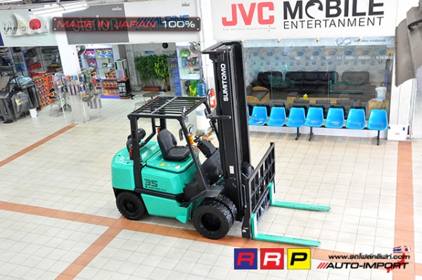 ขายรถโฟล์คลิฟท์มือสอง SUMITOMO รุ่น FD35PVIIIS6S-D4G-10208 นำเข้าจากประเทศญี่ปุ่น 100\% ไม่เคยใช้งานในไทย