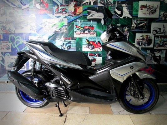aerox สีเทาลายใหม่ ตัวท็อปสุด กุญแจสมาร์ทคี เบลก abs 50900