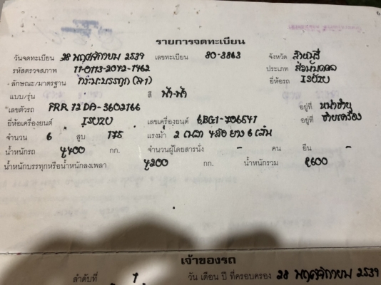 ขายรถบรรทุกหกล้อดอีซูซู ขายรถบรรทุกหกล้อดอีซูซู