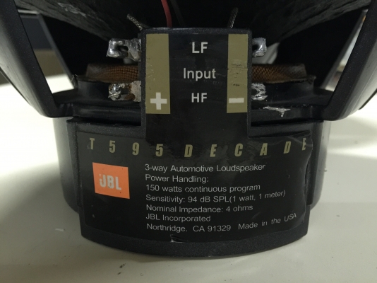 ขายลำโพง JBL 6x9 T595 รุ่น DECADE รองตัว TOP สุด